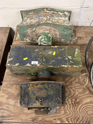 Lot 1009 - Three cast metal hoppers