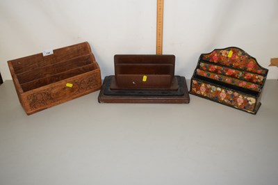 Lot 134 - Three vintage letter racks