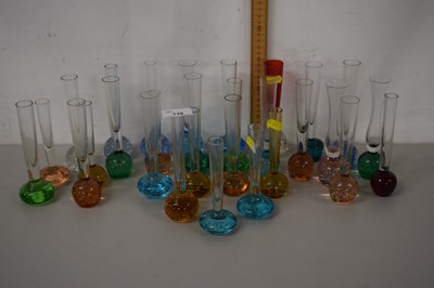 Lot 138 - Group of Whitefriars type glass stem vases