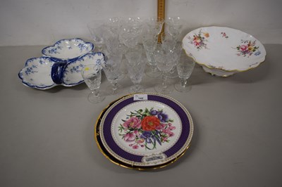 Lot 142 - Mixed Lot: Crown Derby Derby Posies pedestal...