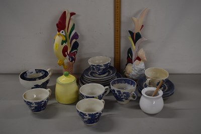 Lot 156 - Mixed Lot: Blue and white tea wares, model...