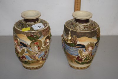 Lot 188 - Pair of early 20th Century Japanese Satsuma...