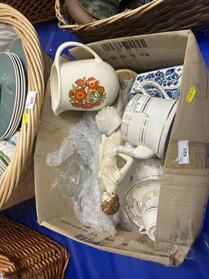 Lot 523 - Mixed Lot: Assorted ceramics, tea wares, jugs...