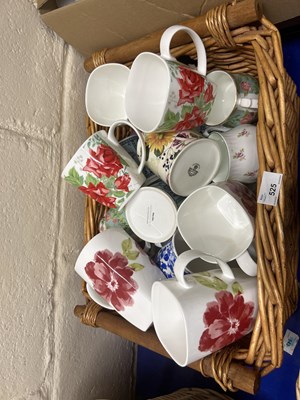 Lot 525 - A quantity of cups to include Laura Ashley and...