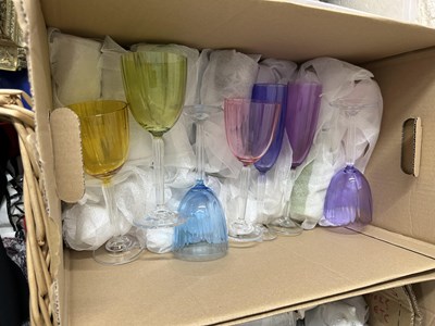 Lot 536 - Quantity of coloured glass ware and others