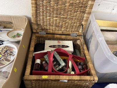 Lot 547 - A basket and a quantity of nail varnishes and...