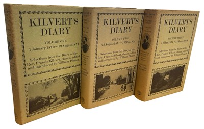 Lot 452 - WILLIAM PLOMER: KILVERT'S DIARY - SELECTIONS...