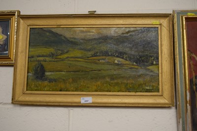 Lot 237 - Robert Stewart, study of river valley scene...