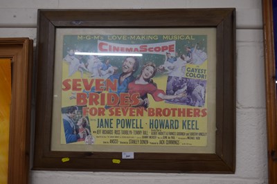 Lot 241 - Coloured film poster Seven Brides for Seven...