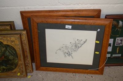 Lot 245 - Leigh Voigt monochrome prints, Lion and Lion Cubs