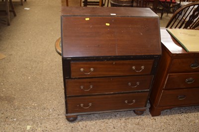 Lot 273 - Early 20th Century mahogany three drawer bureau