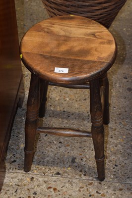 Lot 276 - Circular stool on turned legs