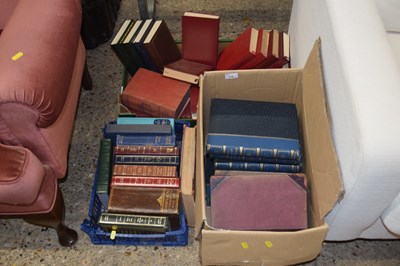 Lot 278 - Three boxes of assorted books to include...