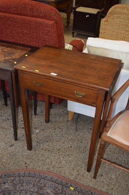 Lot 291 - 20th Century oak single drawer drop leaf table