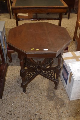 Lot 305 - An Edwardian American walnut octagonal centre...