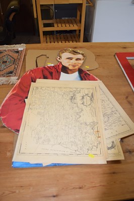 Lot 309 - A large cardboard cut out of James Dean...