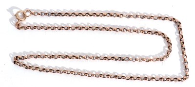 Lot 149 - 9ct stamped belcher link chain, 42cm long, 4.0gms