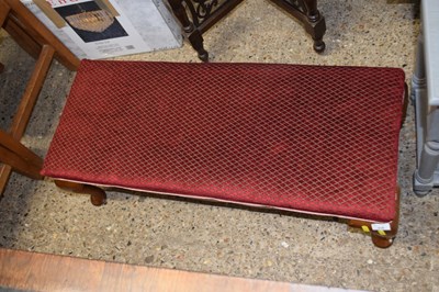 Lot 318 - Cabriole leg footstool