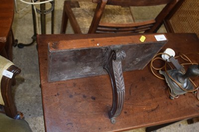 Lot 281 - Victorian mahogany wall bracket with carved...