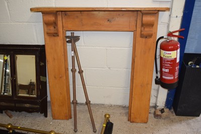 Lot 358 - Pine fire surround, 113cm wide