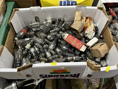 Lot 623 - Box of radio and TV valves