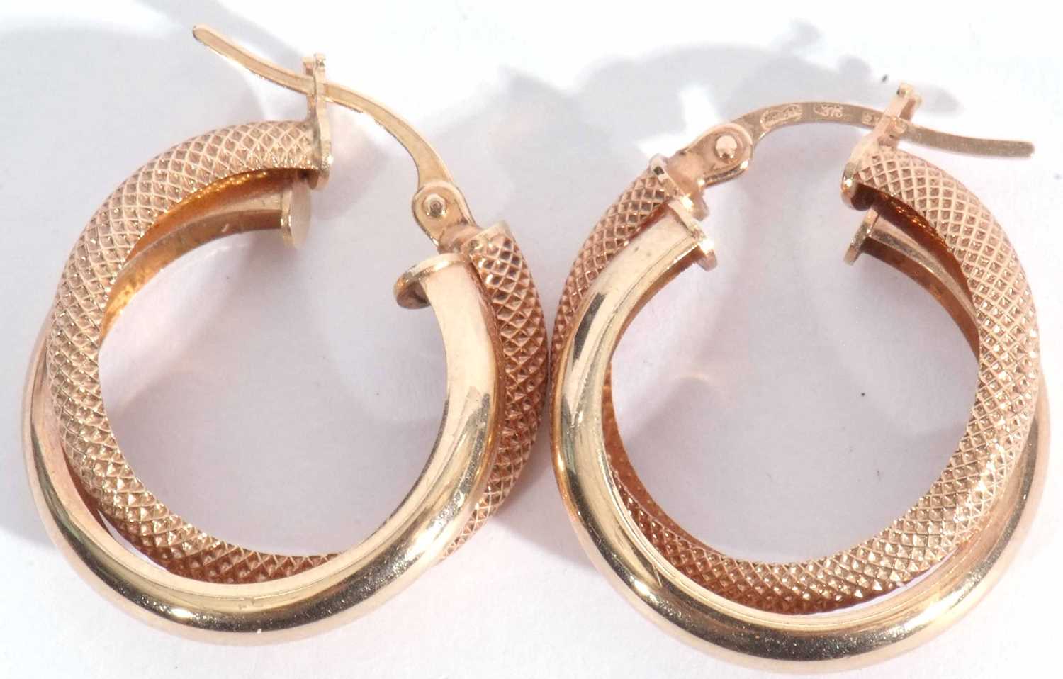 Tiesh Italian Designer Diamond Earrings set in Rose Gold  Tiesh