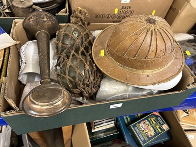 Lot 648 - Mixed Lot: Metal wares, assorted ceramics and...