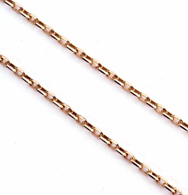 Lot 164 - Modern yellow metal faceted oval link chain,...