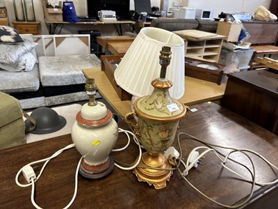 Lot 762 - Group of three table lamps