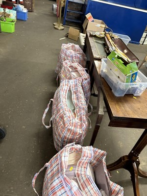 Lot 788 - Three bags of various assorted towels, bed...