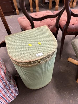 Lot 789 - Lloyd Loom linen basket