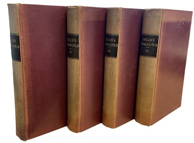 Lot 409 - REV WILLIAM BELOE: HERODOTUS, TRANSLATED FROM...