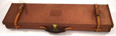 Lot 52 - Brady rectangular brown canvas and leather gun...