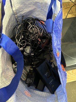 Lot 684 - Bag of assorted phones, cables, charges and...