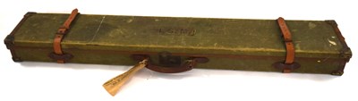 Lot 50 - Early 20th Century canvas Rifle travel case...