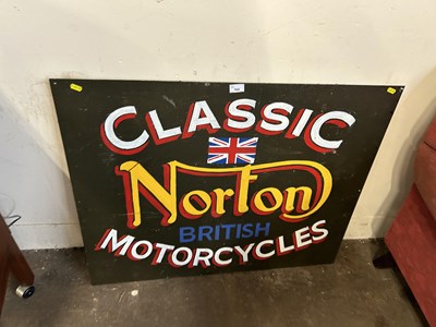 Lot 704 - Classic Norton British Motorcycles metal sign