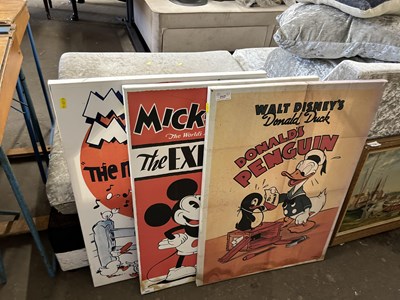 Lot 717 - Four reproduction Walt Disney canvas prints