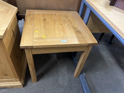 Lot 740 - A square side table