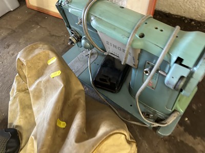 Lot 811 - A vintage Singer electric sewing machine