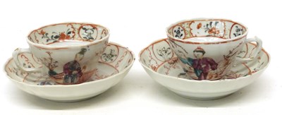 Lot 3 - Pair of 18th century Chinese porcelain cups...