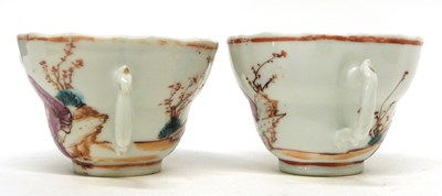 Lot 3 - Pair of 18th century Chinese porcelain cups...