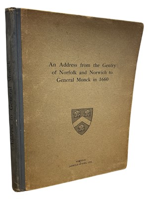 Lot 512 - AN ADDRESS FROM THE GENTRY OF NORFOLK AND...