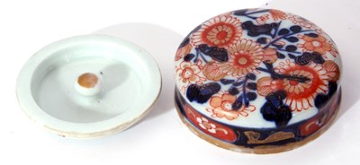 Lot 10 - Japanese porcelain square section jar and...