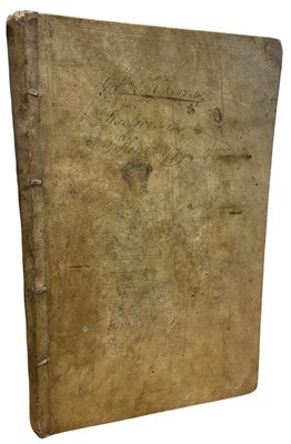 Lot 1160 - MILITARY INTEREST: A vellum-bound manuscript...