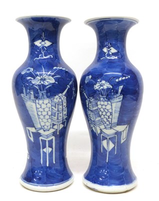 Lot 15 - Two 19th century Chinese porcelain vases, the...
