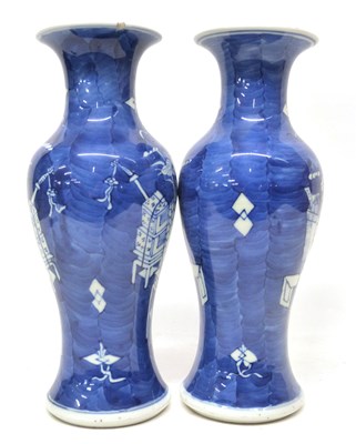 Lot 15 - Two 19th century Chinese porcelain vases, the...