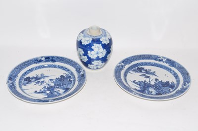 Lot 18 - Chinese porcelain ginger jar with prunus...