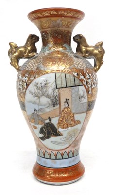 Lot 22 - Japanese Satsuma vase with decoration of...