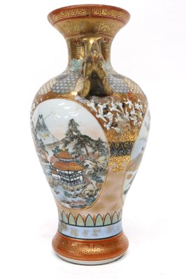 Lot 22 - Japanese Satsuma vase with decoration of...