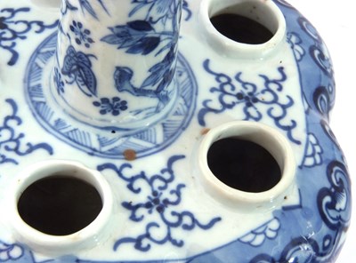 Lot 23 - Chinese porcelain blue and white tulip vase...